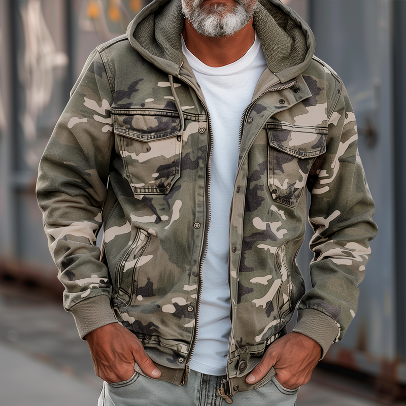 Fabian - Chaqueta de camuflaje para hombre