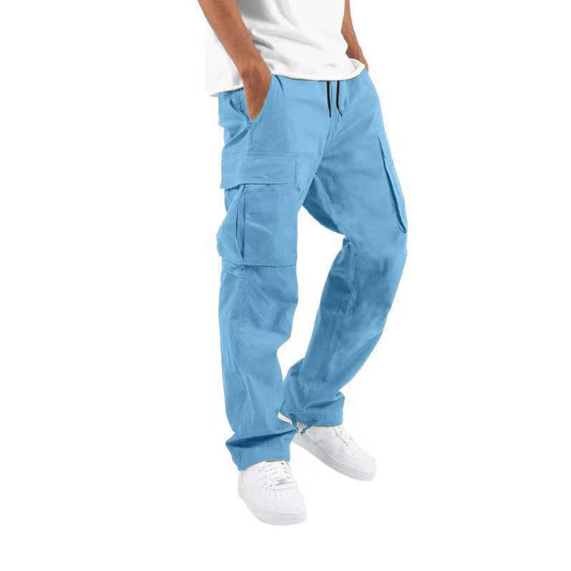 Pantalón informal de corte ancho para hombre