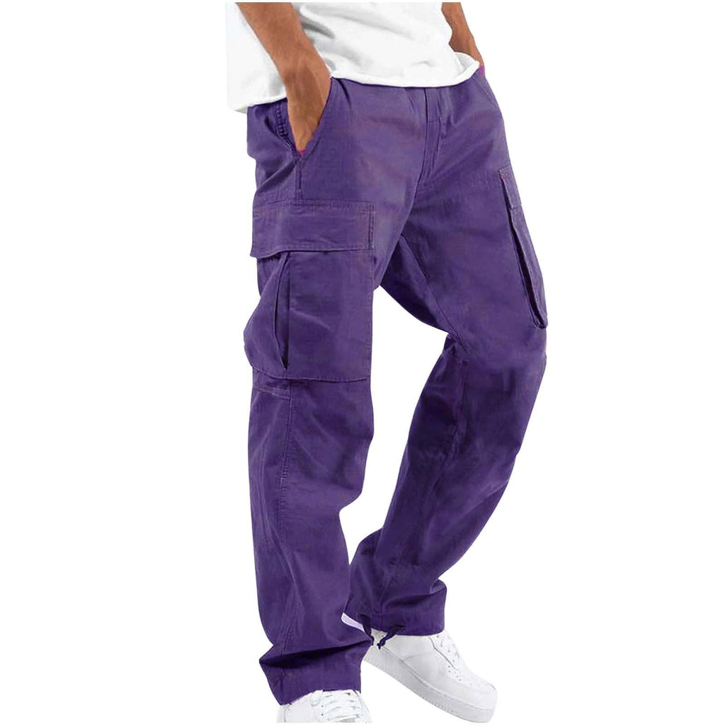Pantalón informal de corte ancho para hombre