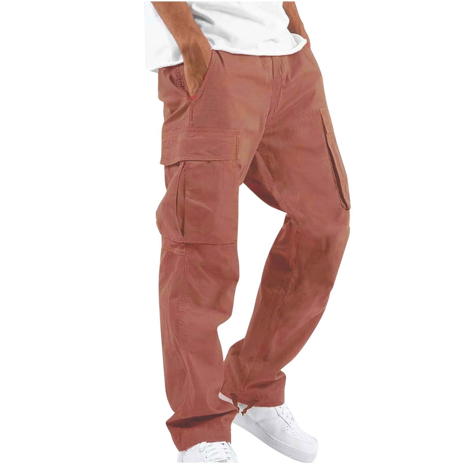 Pantalón informal de corte ancho para hombre