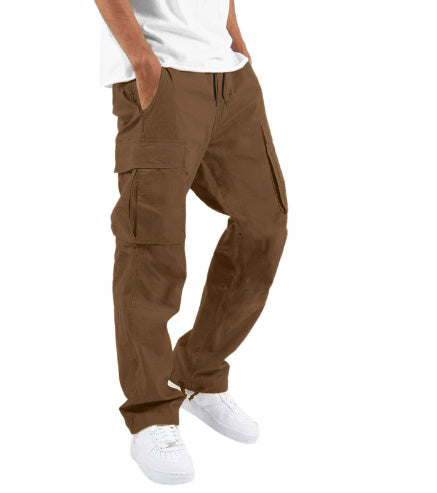 Pantalón informal de corte ancho para hombre