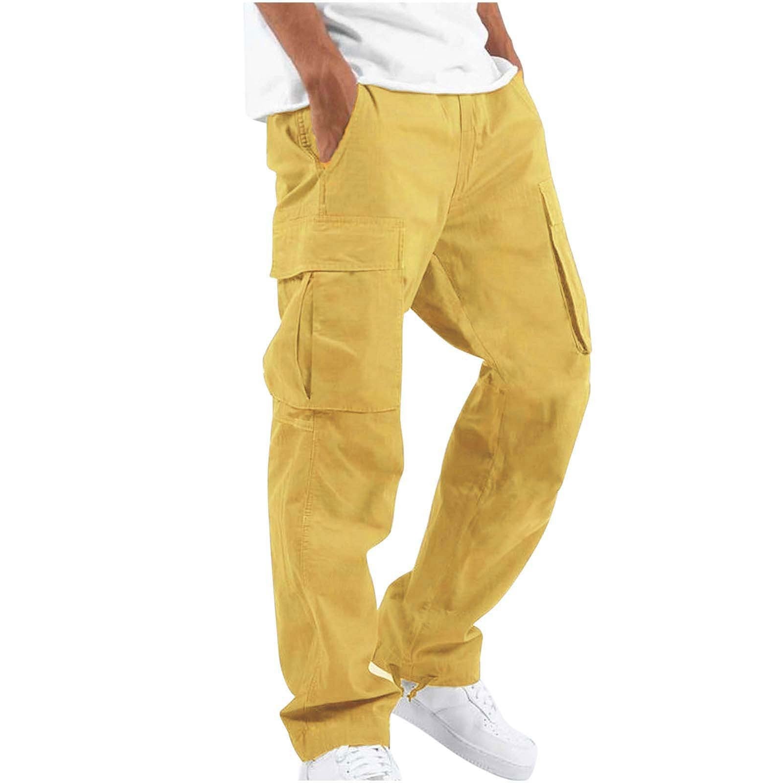 Pantalón informal de corte ancho para hombre