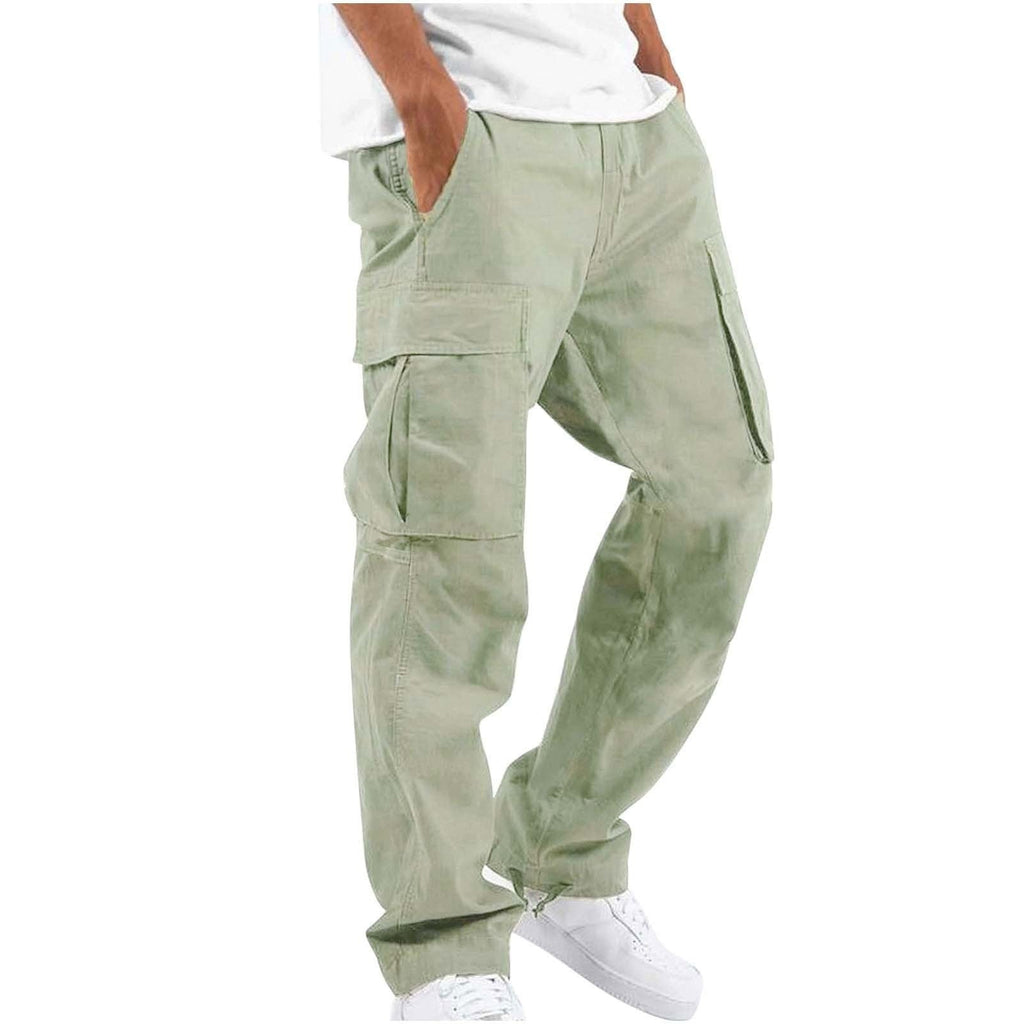 Pantalón informal de corte ancho para hombre