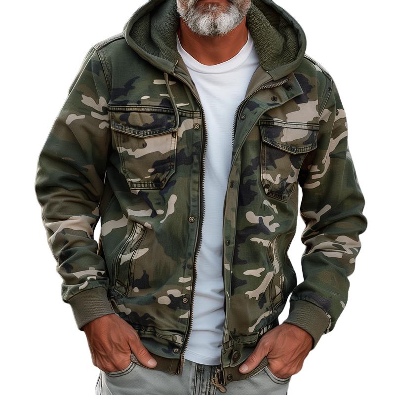 Fabian - Chaqueta de camuflaje para hombre