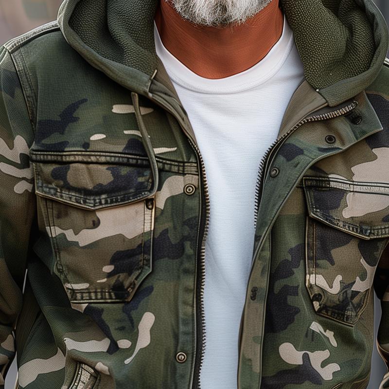 Fabian - Chaqueta de camuflaje para hombre