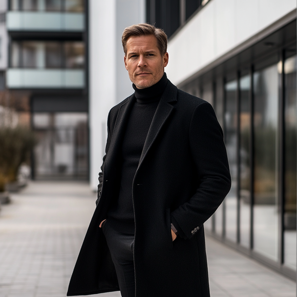 Elegante chaqueta de invierno de hombre