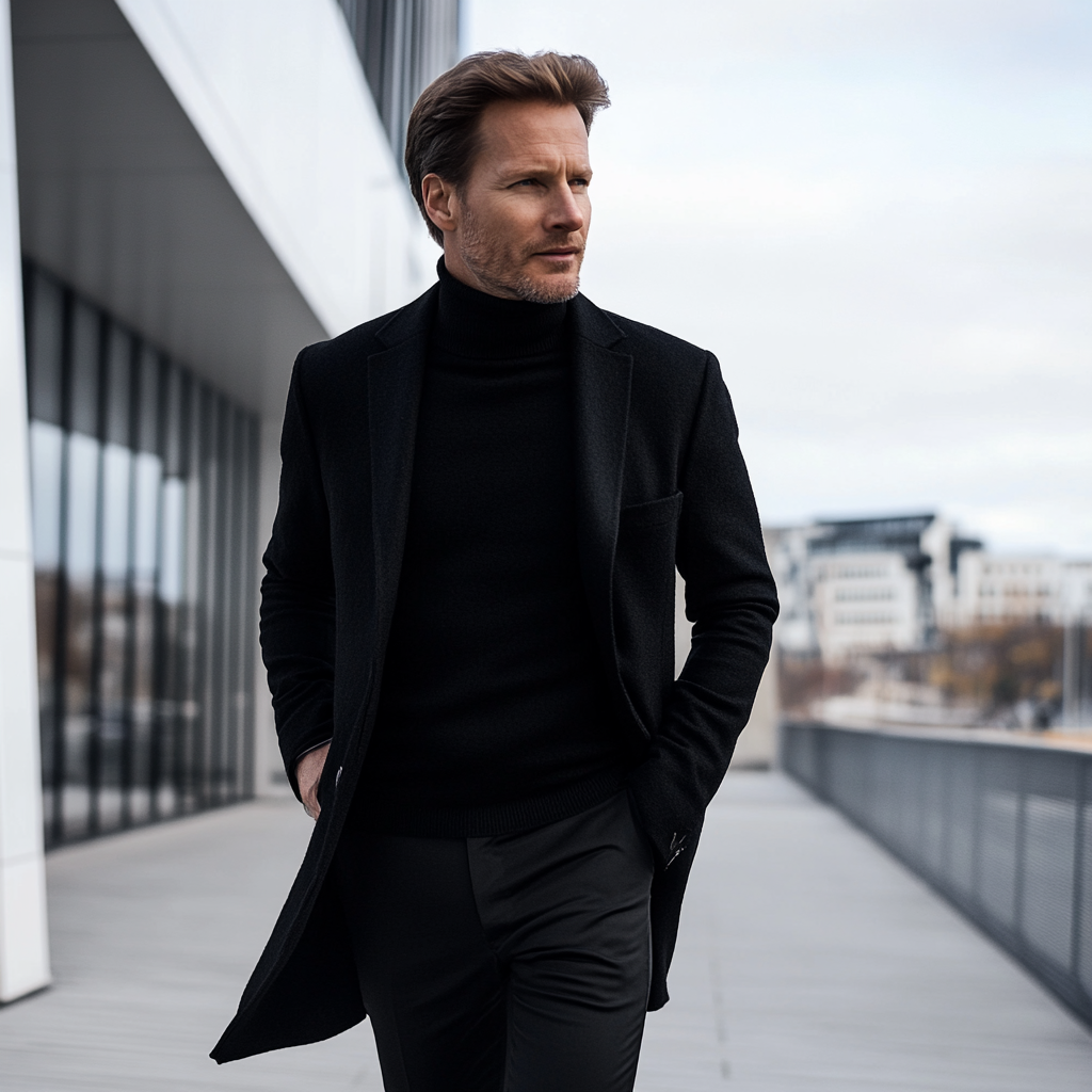 Elegante chaqueta de invierno de hombre