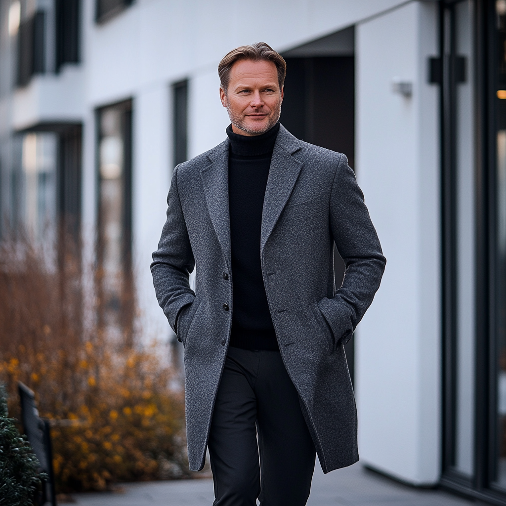 Elegante chaqueta de invierno de hombre