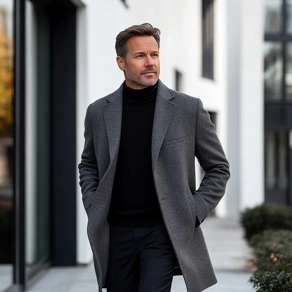 Elegante chaqueta de invierno de hombre